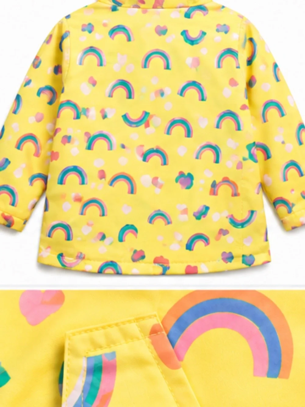 Carter's Pink and Yellow Rainbow Print Lined Jacket
